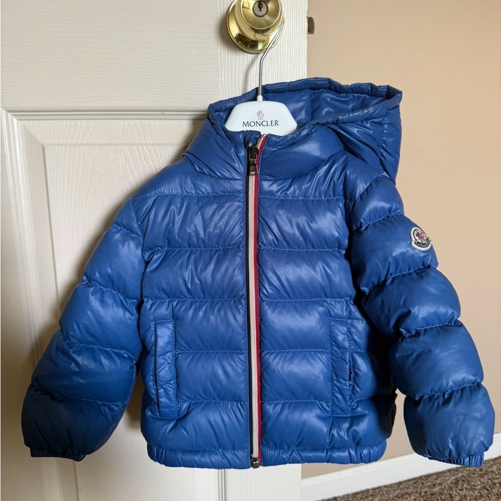 Blue Moncler Coat Toddler 18-24 Mo